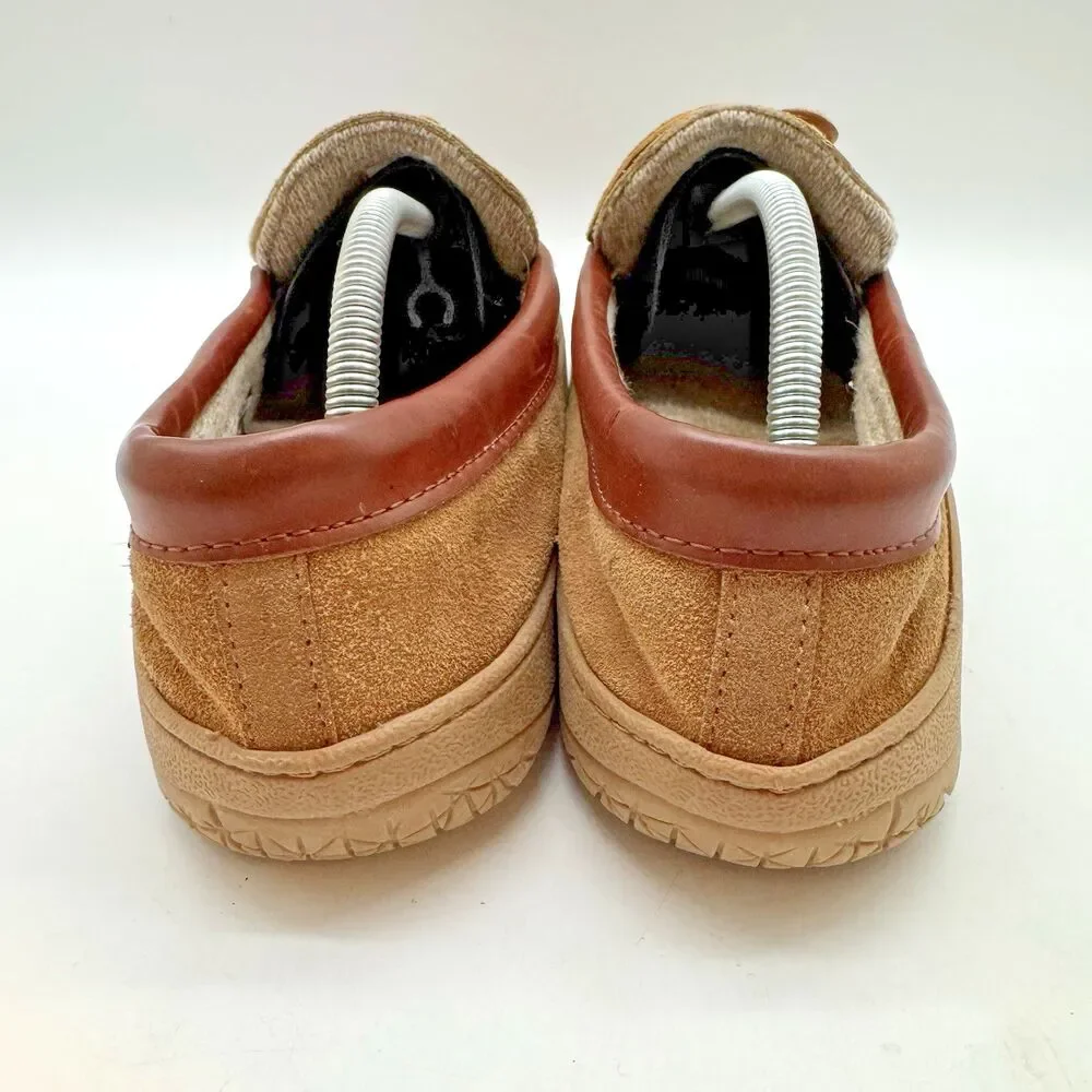 Cabela's Thinsulate 100g Slip On Moccasin Mens 10W Brown Suede Knit Lined Loafer